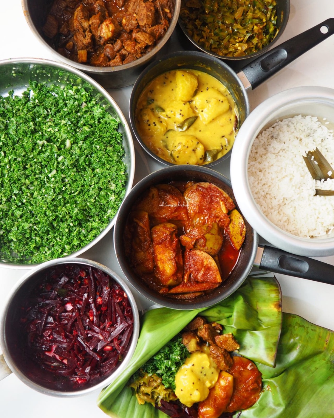 Sri Lankan rice and curry